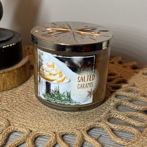 Bath & Body Works 3 Wick Salted Caramel Candle